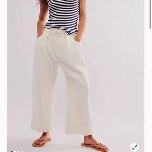 Size 4. FREE PEOPLE SWEET CHINO LINEN PANTS